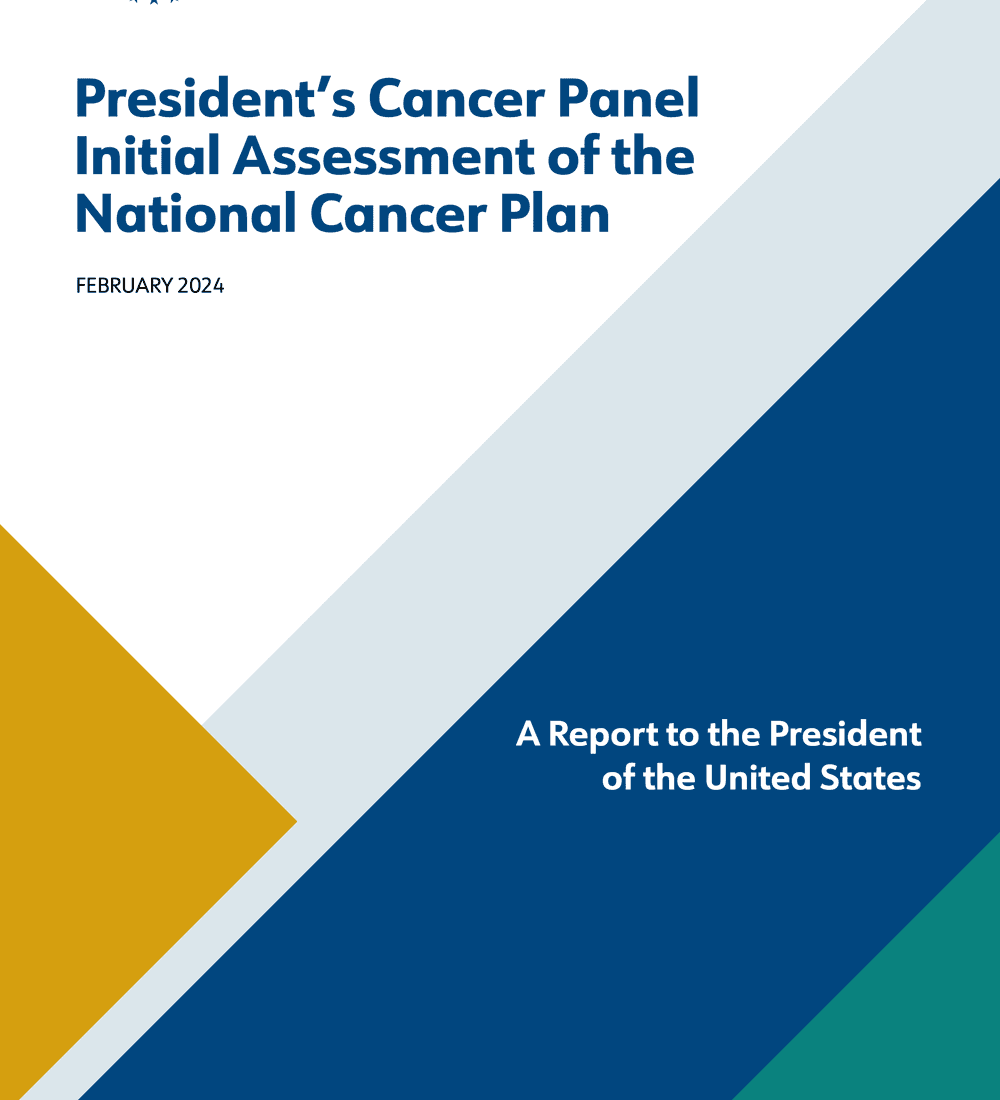 President’s Cancer Panel Issues Report on National Cancer Plan Progress