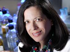 Dr. Elizabeth Jaffee in a lab setting.