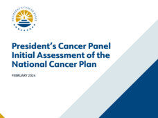 National Cancer Plan report cover.